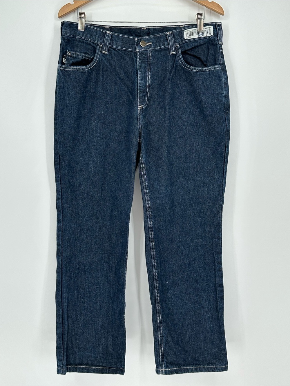 Carhartt 280-83 FR Work Jeans Men's 34x28 Blue Denim Cat 2‎ Flame Resistant B1